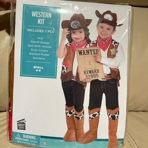 Kids' Cowgirl / Cowboy Western Halloween Costume Size Small (4-6)